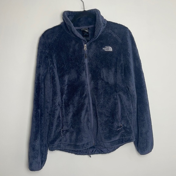 The north face fleece medium jacket blue/grey - Picture 1 of 4